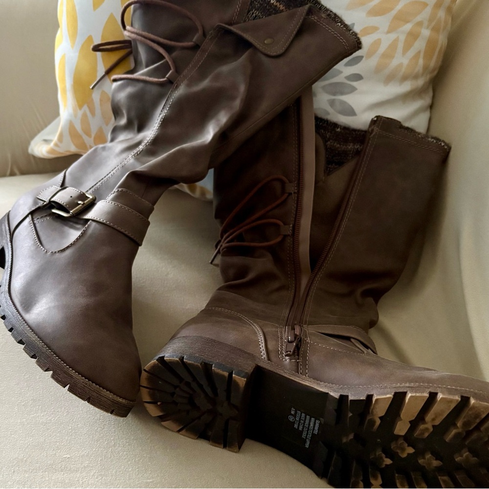 Brown Leather Women's Boots